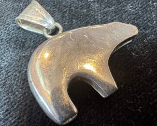 Sterling Silver Native American - Bear Pendant
