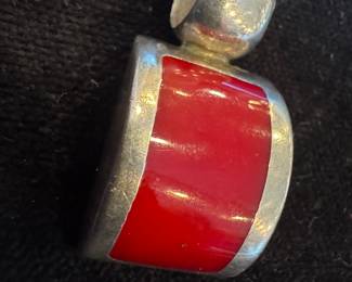 Sterling Silver & Jasper Pendant