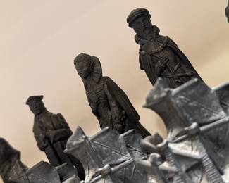 Pre-Georgian Chess Set - Resin / Chalk ware Material