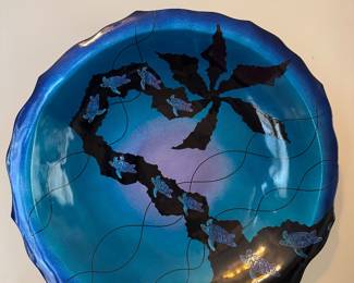 Hand-painted Turtle Bowl Marked Rankin