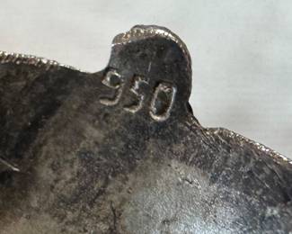 Antique Sterling Silver & Zuni Turquoise Earrings