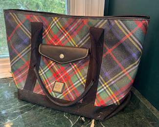 Dooney & Bourke Tartan Tote Bag