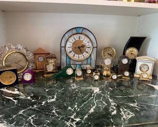 Large Collection of Mantle & Miniature Clocks