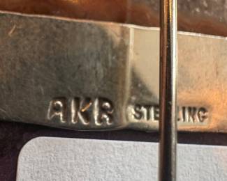 Sterling Silver AKR with Gemstone Pendant