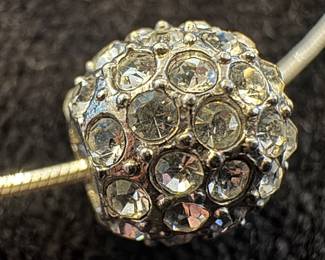 Sterling Silver Necklace with Round Pendant