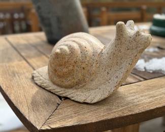 Granite Garden Snail Lawn Sculpture