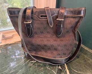 Vintage Dooney & Bourke Signature Bucket Bag