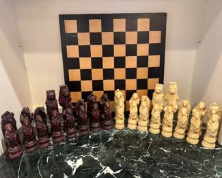 Reynard the Fox Themed Chess Set - Resin Material