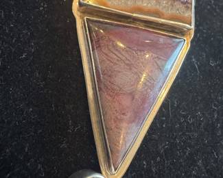 Sterling Silver AKR with Gemstone Pendant