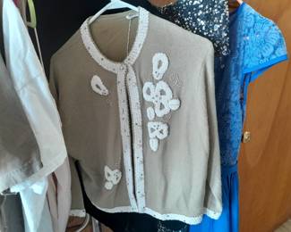 Antique beaded sweater