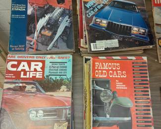 Vintage car magazines