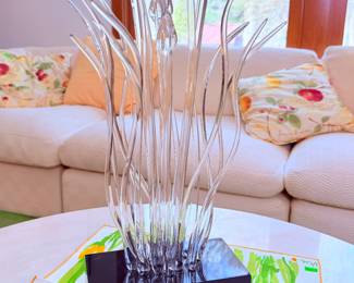 Guyol Titled: Spring Time 1979 Crystal Art Sculpture 