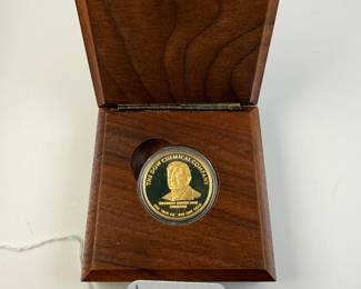 1 ounce .999 Gold Dow Service Year Coin. 