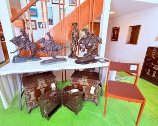 Fredric Remington Bronze Statues 