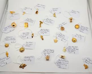 Gold charms 