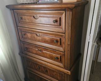 Fruitwood 5 drawer 36" chest. $100