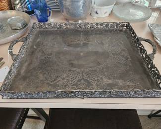 Godinger silver art tray