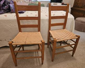 Cane seat chairs. $30 each