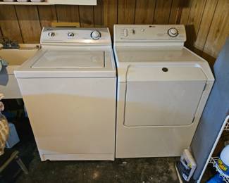Electric Maytag washer and gas Maytag dryer