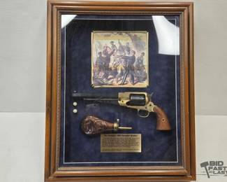 195  The Remington 1858 Percussion Revolver Shadow Box 