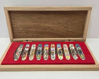 2244  Novelty Cutlery Western Heros Knife Set 
