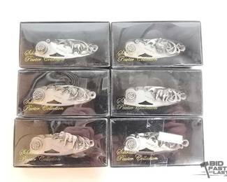 2222  Schrade Pewter Collection Pocket Knife Set 