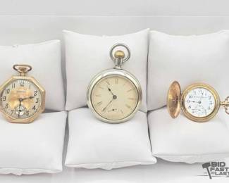 160  3 Vintage Pocket Watches 