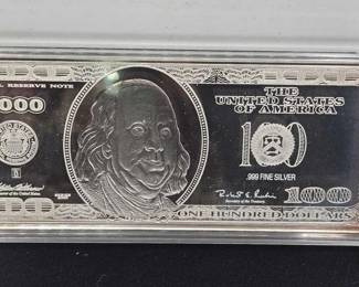 30  The Washington Mint $100 Silver Proof 