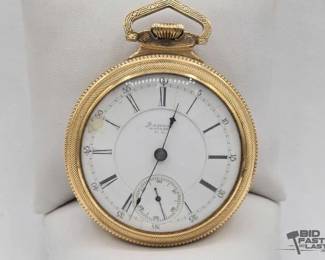136  Vintage Waltham 10kt Gold Plated Pocket Watch 
