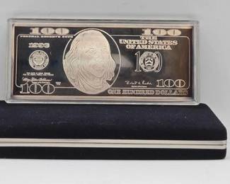 20  The Washington Mint 1996 $100 Silver Proof 