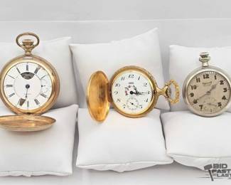 162  3 Vintage Pocket Watches 