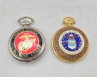 171  U.S. Marine Corps  U.S. Air Force Pocket Watches 