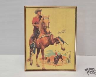 193  Roy Rogers  Trigger Framed Collectible Print 