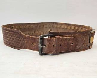 626  Vintage Leather Cartridge Belt 