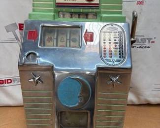188  Vintage Silver Moon Chief $.25 Slot Machine 