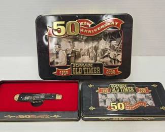 2220  Schrade Old Timer 50th Anniversary Knife Sets 