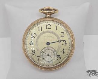 128  Vintage Waltham 14kt Gold Filled Pocket Watch 