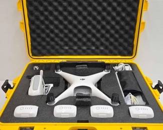 1908  DJI Phantom 4 Pro Drone with Case 