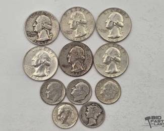 110  90 Silver Quarters and Dimes 49.4g 
