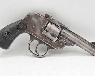 1055  Iver Johnson Arms Safety Automatic .38 SW Double Action Revolver 