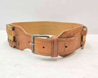 624  Vintage Leather Cartridge Belt 