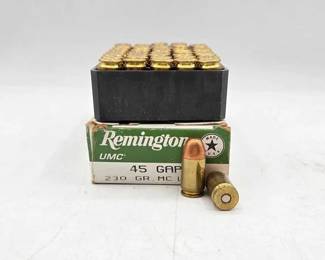 1168  Remington 45 GAP 230 gr. MC Ammo 