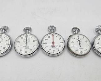 172  Minerva Pocket Stop Watches 