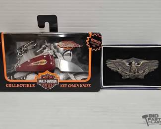 2236  Harley Davidson Pocket Knife Keychain 