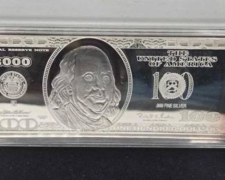 28  The Washington Mint $100 Silver Proof 
