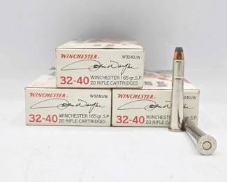 601  John Wayne Winchester 3240Win 165gr S.P. Ammo 