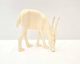 186  Carved Antelope Bone Sculpture 