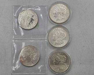 40  5 1921 Morgan Silver Dollars 