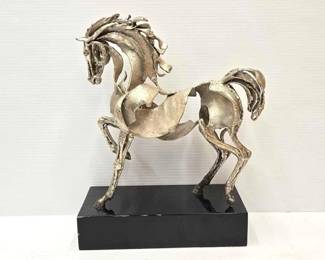 31  Cervantes Caballo Sterling Silver Horse Sculpture 