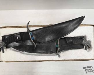 2282  Set of Tomahawk Dragon Design Knives 